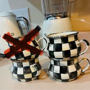 Mackenzie Childs mugs set of (3)